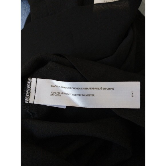 Eloquii Womens Semi Sheer Shirt Size 22 Black Career Office Witchcore Flowy NWT - Picture 5 of 6
